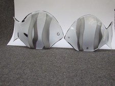 *** Gral Glas , Livio Seguso , zwei Glasfische ***