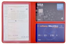 KFZ Schein Schutzhülle Rot