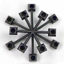 Kerzenhalter Rund Gusseisen Grau für 12 dünne Kerzen. Design Quistgaard für PARO