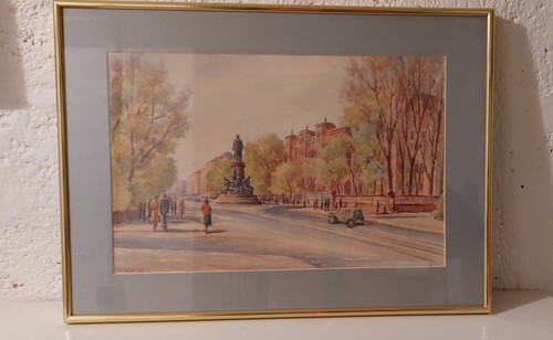 München aquarell von - von, h.loibl