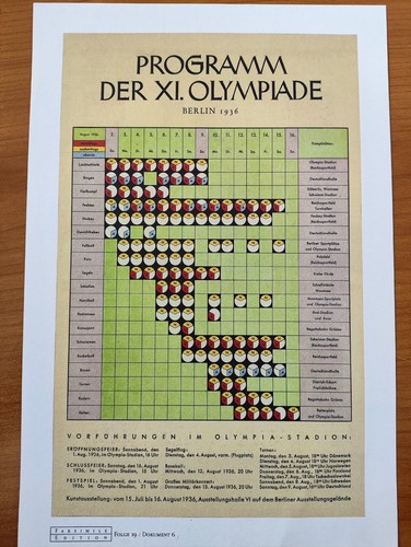 Programm der olympischen - der,