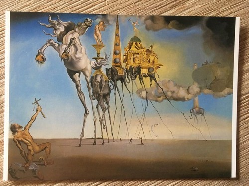 Postkarte dali elefant - 1,