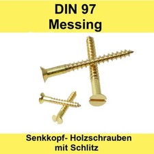 DIN 97 M3 Messing Senkkopf