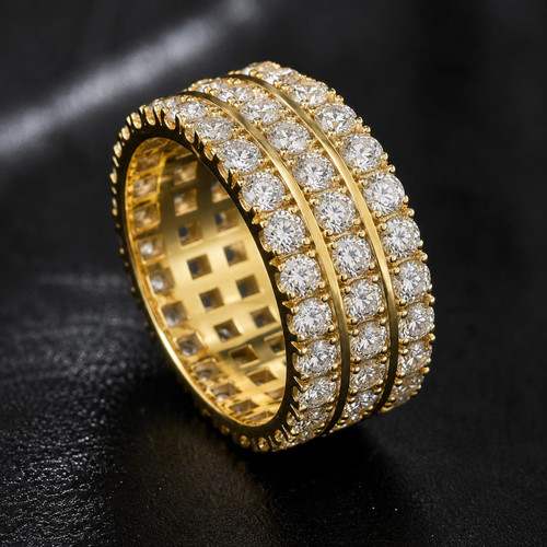 Herren diamond eternity ring - diamond,