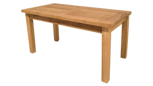 Teak beistelltisch 90x45cm - beistelltisch,