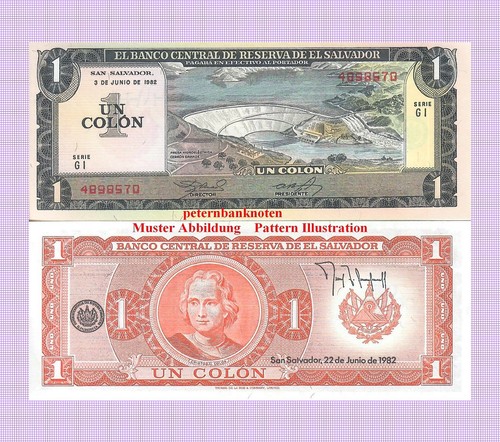 Salvador colon 1982 unc - el,