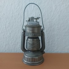 Altes Tischfeuerzeug Petroliumlampe ZINN Grubenlampe Antik Vintage Antiquität