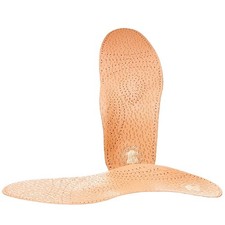 Orthopädisch Leder Einlege Sohlen Shock Fußbett Schuh Einlagen Gr 36 - 46 