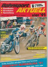 5 Hefte Bahnsport aktuell  1991 Motorrad Rennen Bahn Sandbahn Termine Berichte