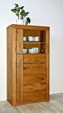 Massivholz Vitrinenschrank