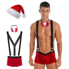 DE Herren Latzhose Weihnachten