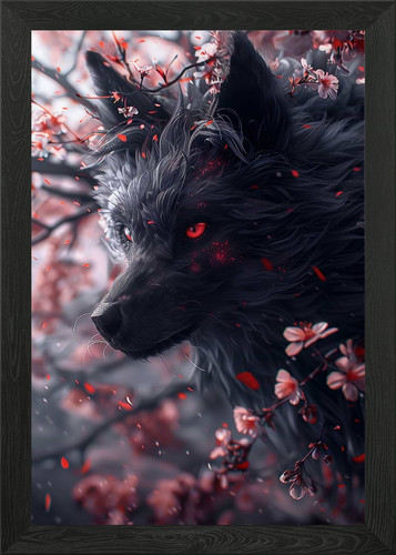 Japanischer schwarzer kitsune - schwarzer,
