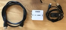 AV (RCA) - HDMI - Konverter inkl. Netzteil & HDMI-Kabel der Marke SCHWAIGER
