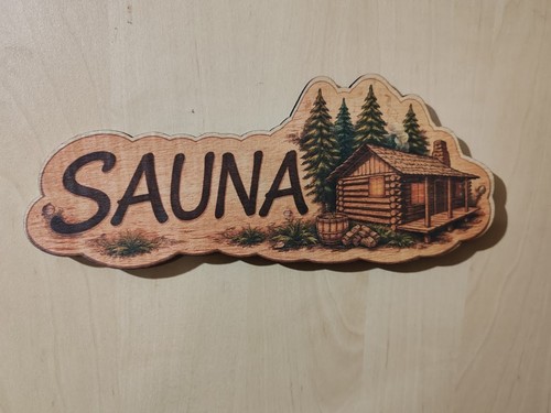 Saunaschild holzschild sauna - saunaschild,