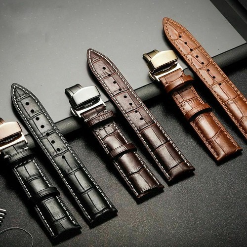 Echt leder uhrenarmband - echt,