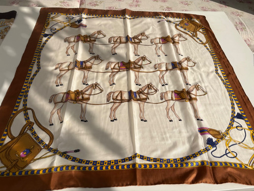 Vintage seidentuch schal - vintage,