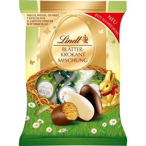 Lindt blätterkrokant eier - lindt,