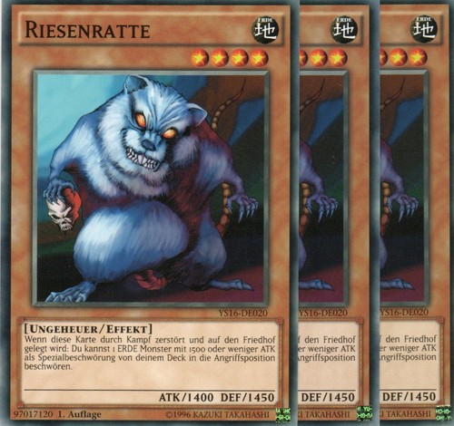 Yugioh riesenratte - 3x,