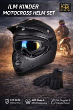 ILM Kinder Motocross Helm Set