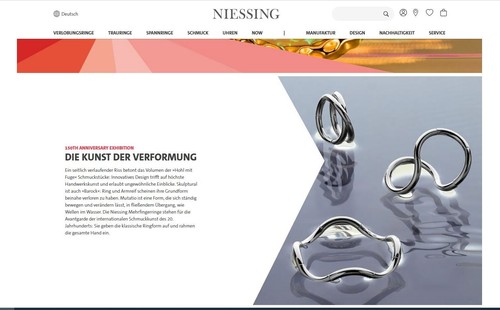Niessing design ring 950er - design,
