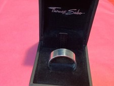 Thomas Sabo Ring 925 Silber Größe 64 Herrenring schlicht Verlobungsring Ehering