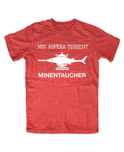 Minentaucher shirt rot - t-shirt, nec