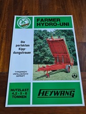 HEYWANG Stalldungstreuer Farmer Hydro Uni Traktor Schlepper Prospekt Brochure h