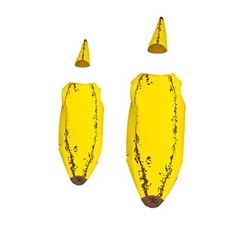Bananenkostüm, Obst-Cosplay-Kostüme, Anzug, Neuheit, Bananenanzug