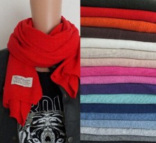 ITALY weicher Winterschal Strickschal Wollschal mit Kaschmir * NEUE Farben 2025