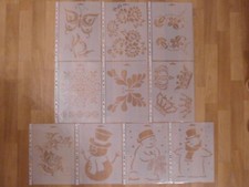 10x Schablone Heike Schäfer Design Format A4 - NEU - verschiedene Motive-s.Fotos