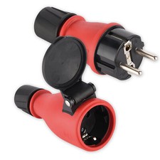 Schuko stecker kupplung gummi - stecker,