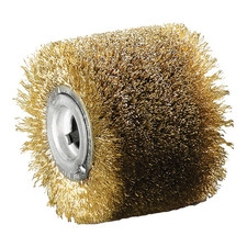 LESSMANN Satinierwalze Bürste Litzendraht Edelstahl Ø100x70mm 19 2mm