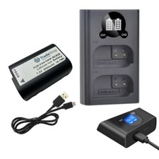 Akku + Doppel Ladegerät Set mit LCD für Panasonic Lumix DC-S5 IIX DCS5K GH5 GH5S