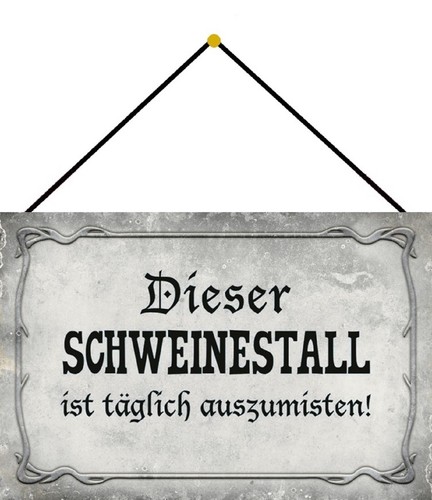Blechschild 20x30 diesen - 20x30,
