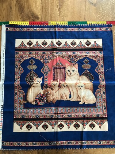 Patchworkstoff katzen - patchworkstoff,
