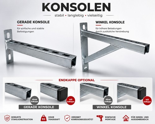 Schienenkonsole wandträger - &,