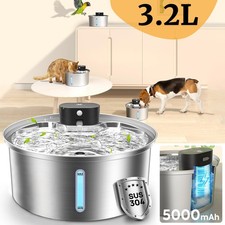 Hunde Katzen Wasserspender Haustier Trinkbrunnen Automatisch mit 5000-mAh-Akku