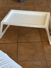 3x 54x36x27 Frühstückstisch Tablett Bett Tabletten mit Klappbare Beine Weiß