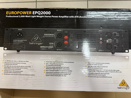 Behringer europower epq2000 - europower,
