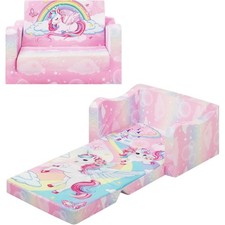 Kindersofa Ausklappbar 2-in-1