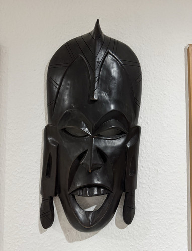 Afrikanische wandmaske aus - afrikanische,
