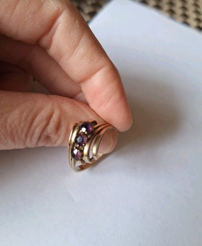 Antiker amethyst ring 333 - amethyst,