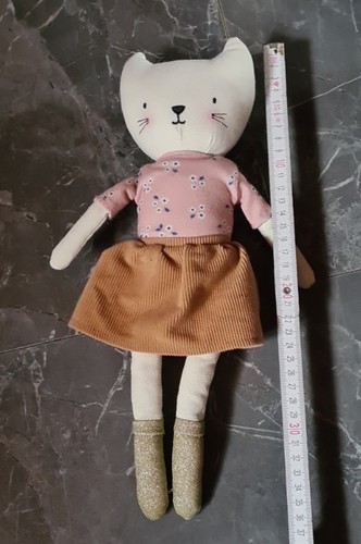 Stoffpuppe katze kuscheltier - katze,