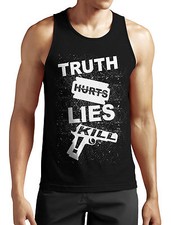 Truth Hurts Lies Kill Tank Top Neu Fun Funny Blogger Hipster Style Chic Gift 