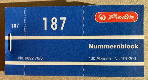 Herlitz nummernblock 100 - herlitz,