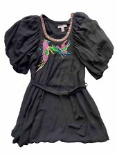 Matthew Williamson ⭐️Luxus 100% Seide Tunika Seiden-Kleid ⭐️ Schwarz  Gr. 34 XS