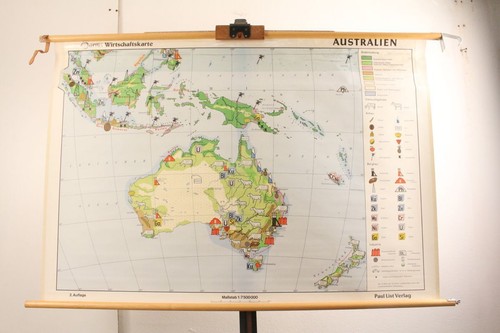 Schulwandkarte australien - schulwandkarte,