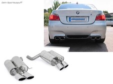 Eisenmann Duplex Sportauspuff RACE BMW 5er E60 M5 Limo je 2x120x77mm oval