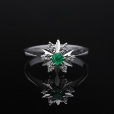 Vintage ring brillanten - ring,