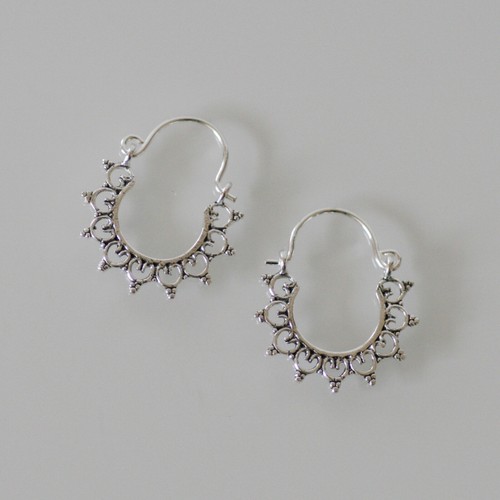 Silber creolen mm - -,